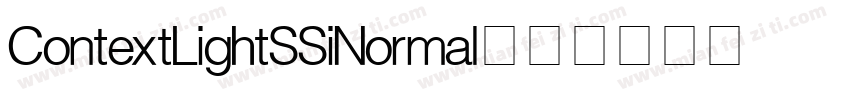 Context Light SSi Normal字体转换